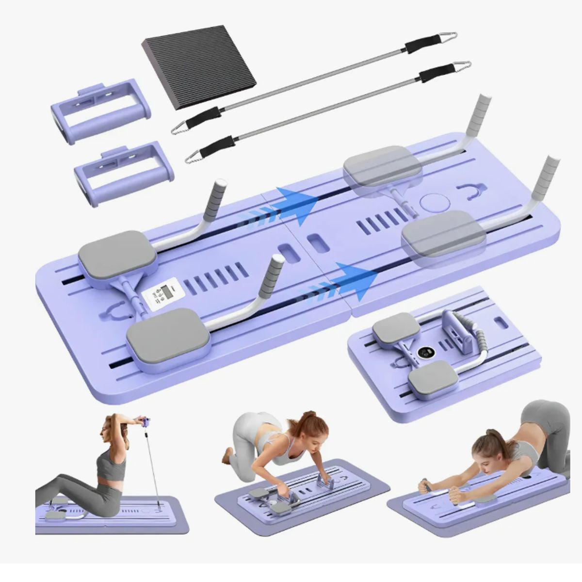 GENERICO - Tabla De Entrenamiento Fitness Multifuncional 6 En 1 Colores Varios
