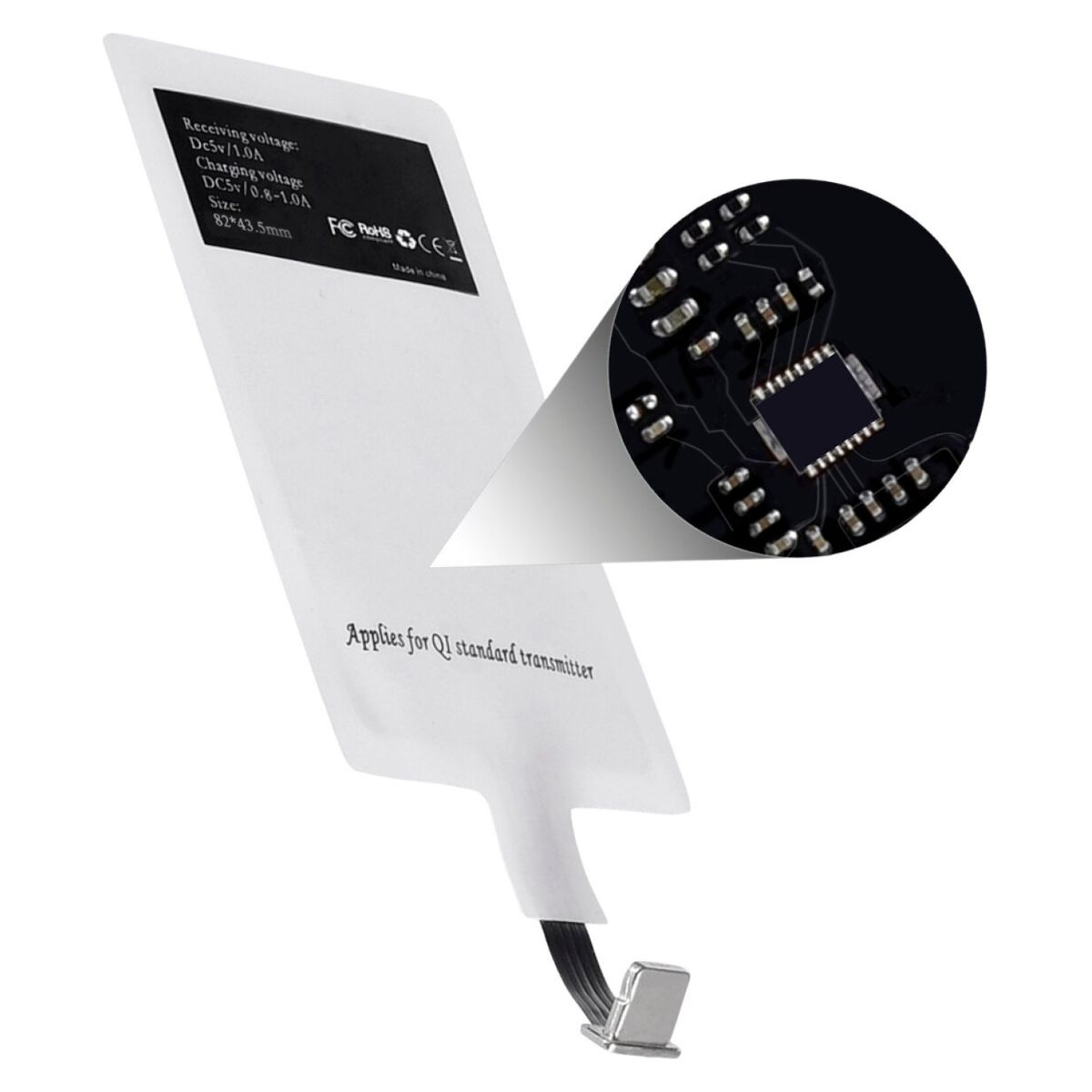 CHOETECH - Receptor de Carga Inalámbrica Qi para iPhone