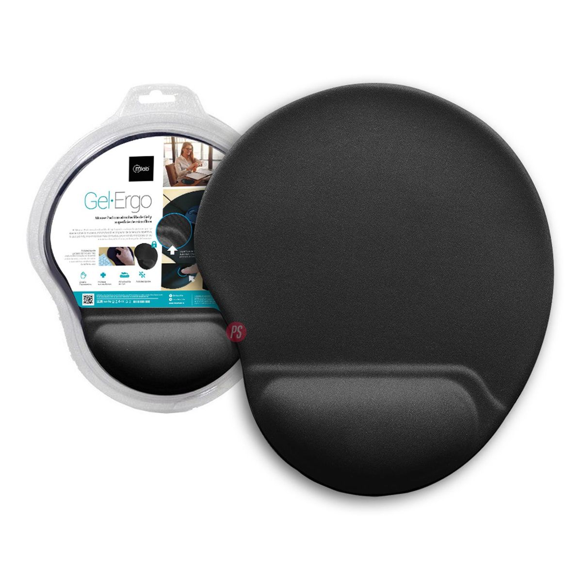MLAB - Mouse Pad Gel Ergo Confort Antideslizante - PS