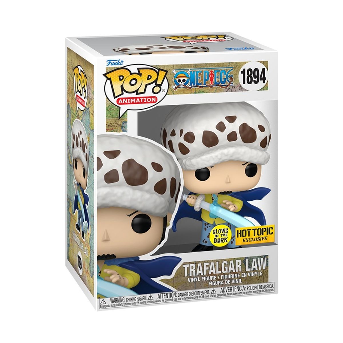 FUNKO - Funko Pop One Piece – Trafalgar Law Glow 1894 + Protector