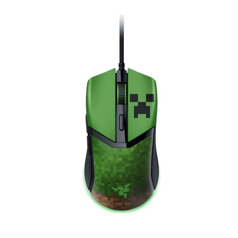 RAZER - Mouse Gamer Razer Cobra Usb Minecraft Edition Color Verde