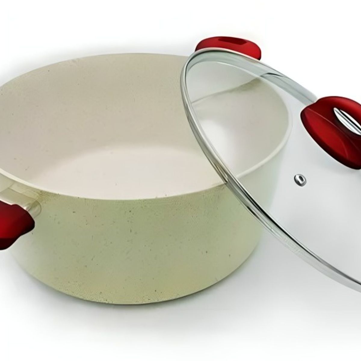 GENERICO - CACEROLA DE CERAMICA MARMOLEADA ANTIADHERENTE 20CM