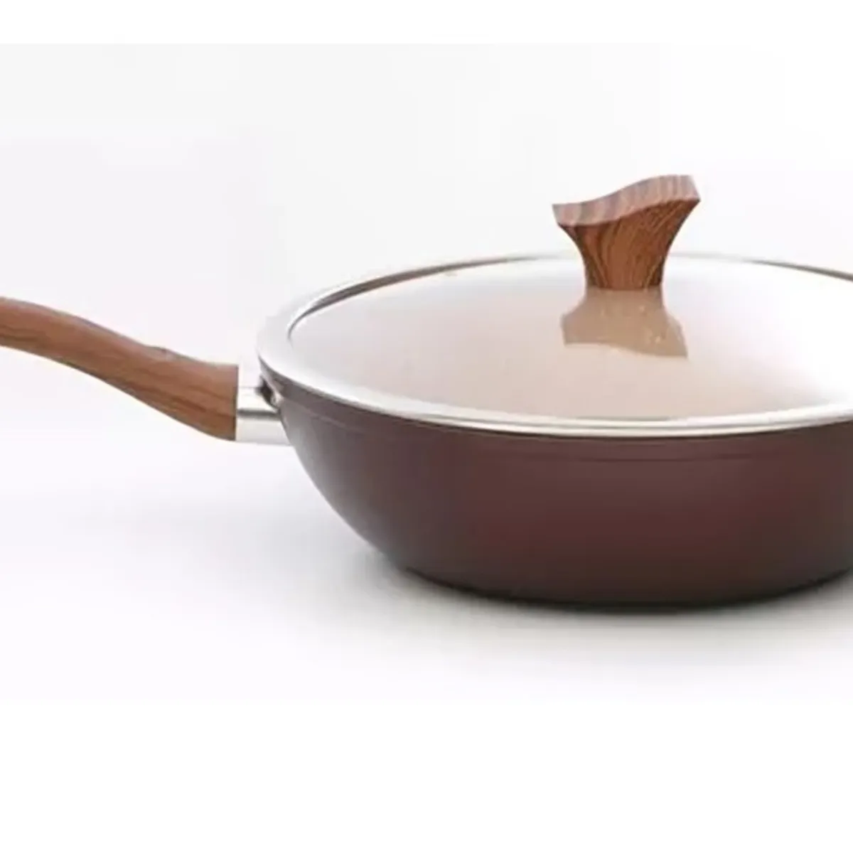 GENERICO - WOK STONE CON TAPA 30 CM