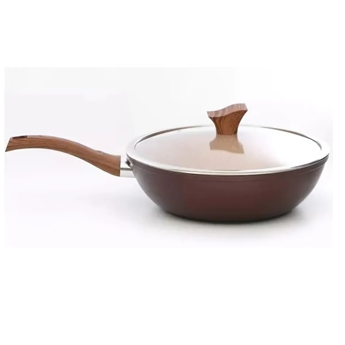 GENERICO - WOK STONE CON TAPA 30 CM