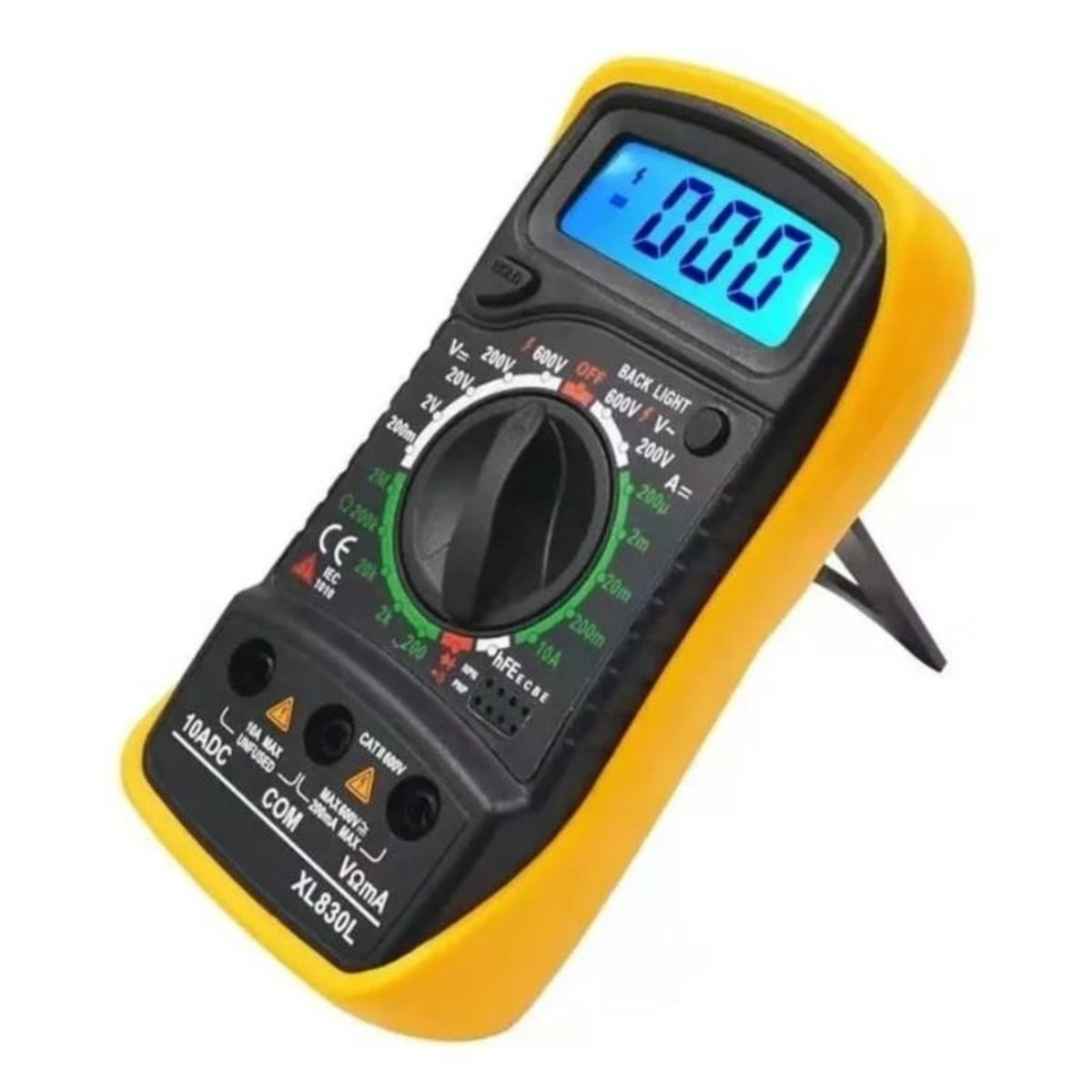 GENERICO - TESTER MULTITESTER MULTIMETRO DIGITAL PANTALLA LCD XL-830L