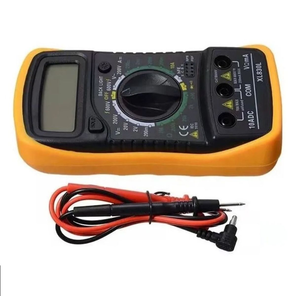 GENERICO - TESTER MULTITESTER MULTIMETRO DIGITAL PANTALLA LCD XL-830L