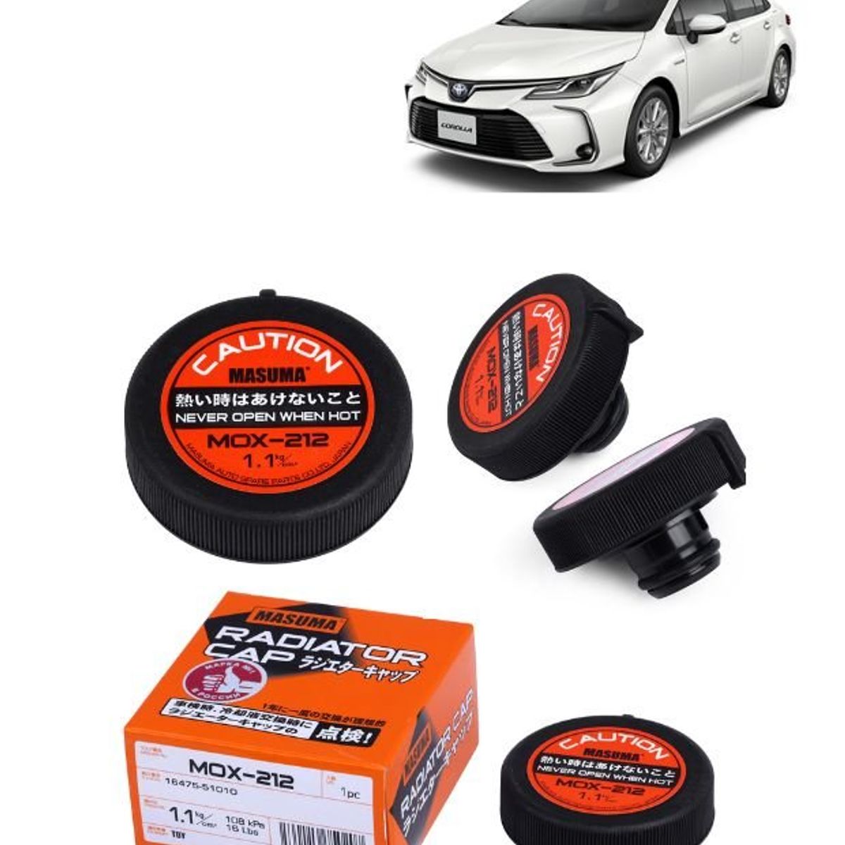 GENERICO - Tapa de Radiador Masuma ParaToyota Corolla Verso MOX-212