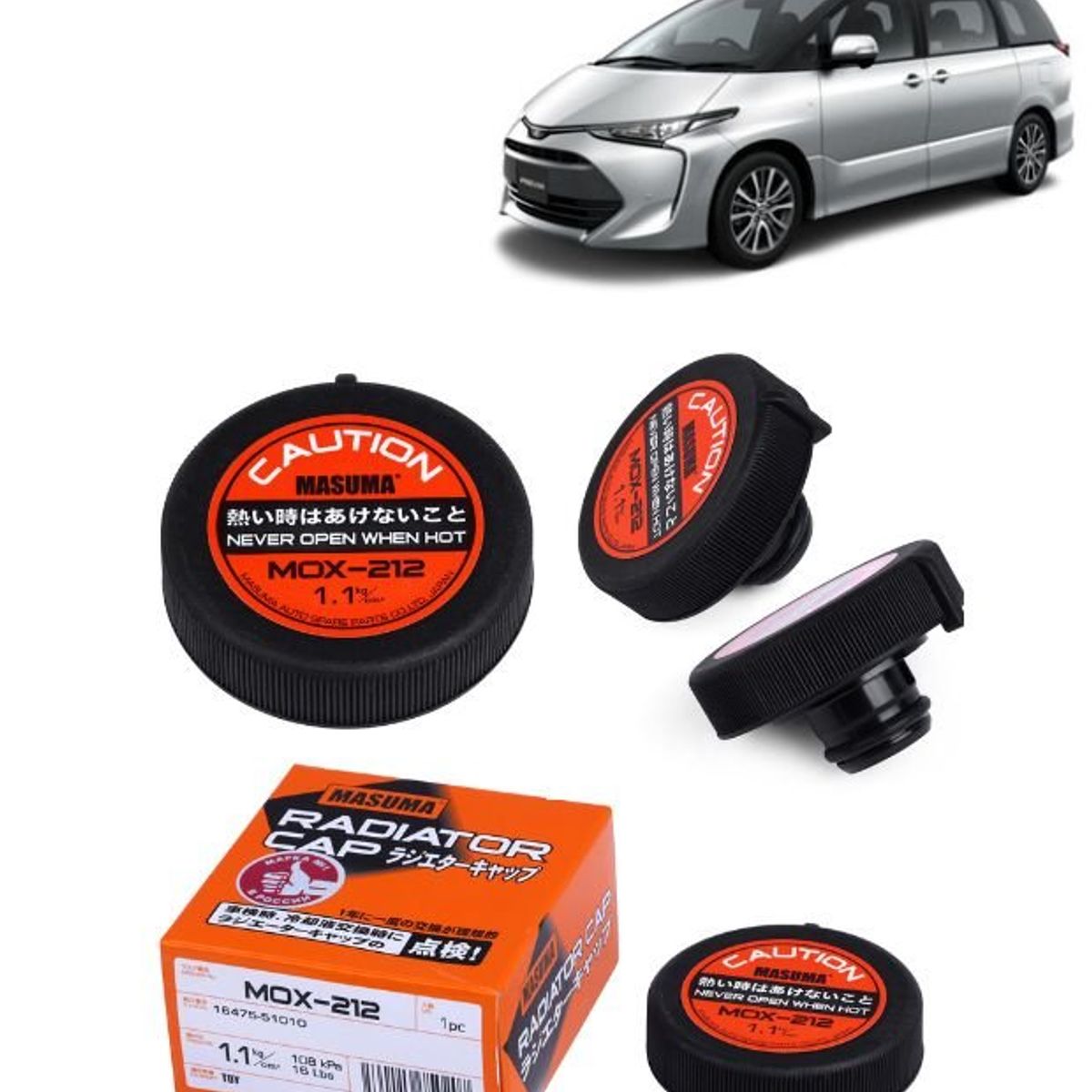 GENERICO - Tapa de Radiador Masuma ParaToyota Previa 2001-2006 MOX-212