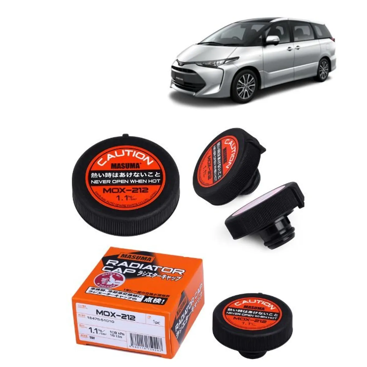 GENERICO - Tapa de Radiador Masuma ParaToyota Previa 2001-2006 MOX-212
