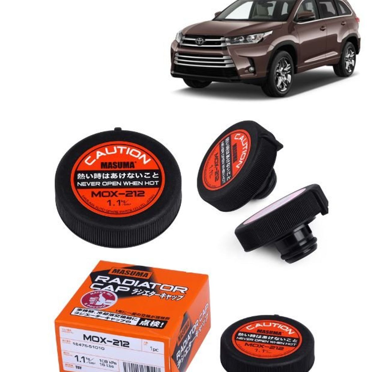 GENERICO - Tapa de Radiador Masuma ParaToyota Highlander 10-14 MOX-212