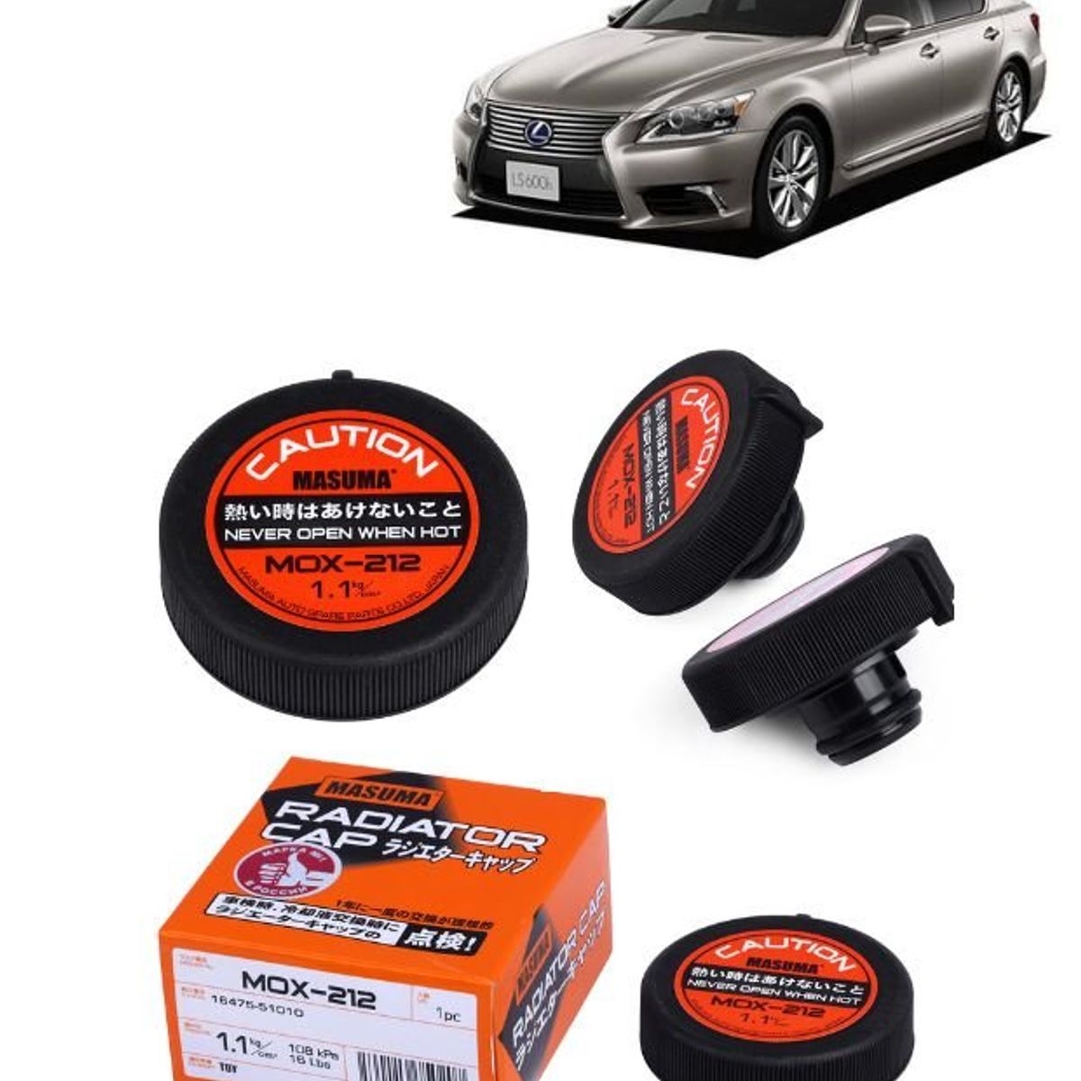 GENERICO - Tapa de Radiador Masuma Para Lexus LS460 2006-2017 MOX-212