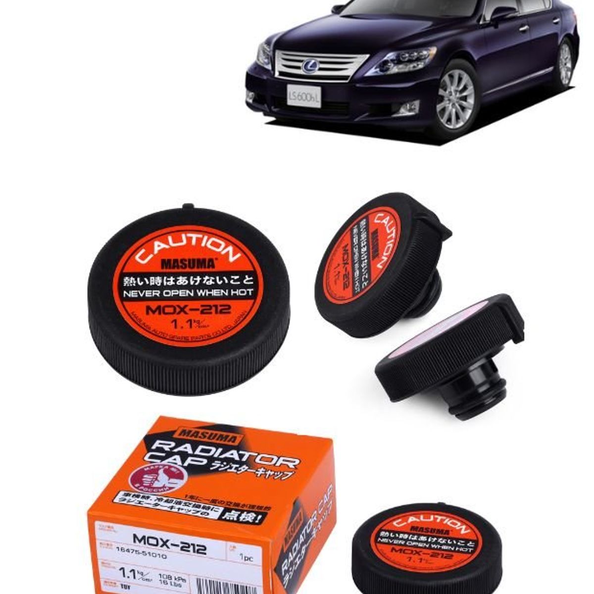 GENERICO - Tapa de Radiador Masuma Para Lexus LS600Hl2007-2018 MOX-212