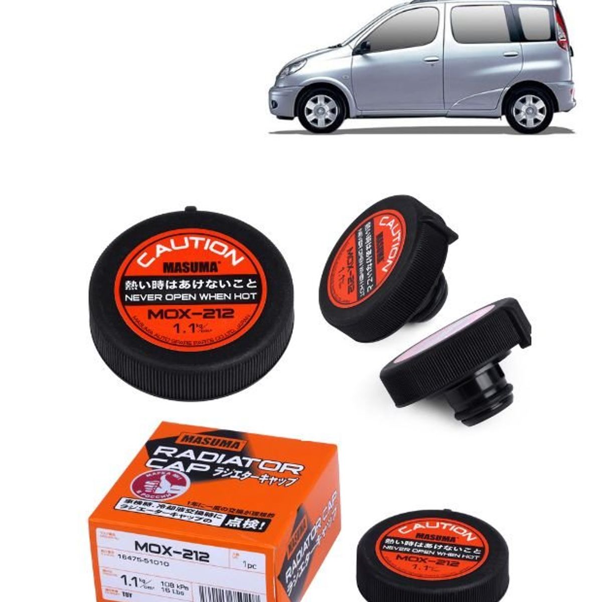 GENERICO - Tapa de Radiador Masuma ParaToyota Echo Verso 03-05 MOX-212