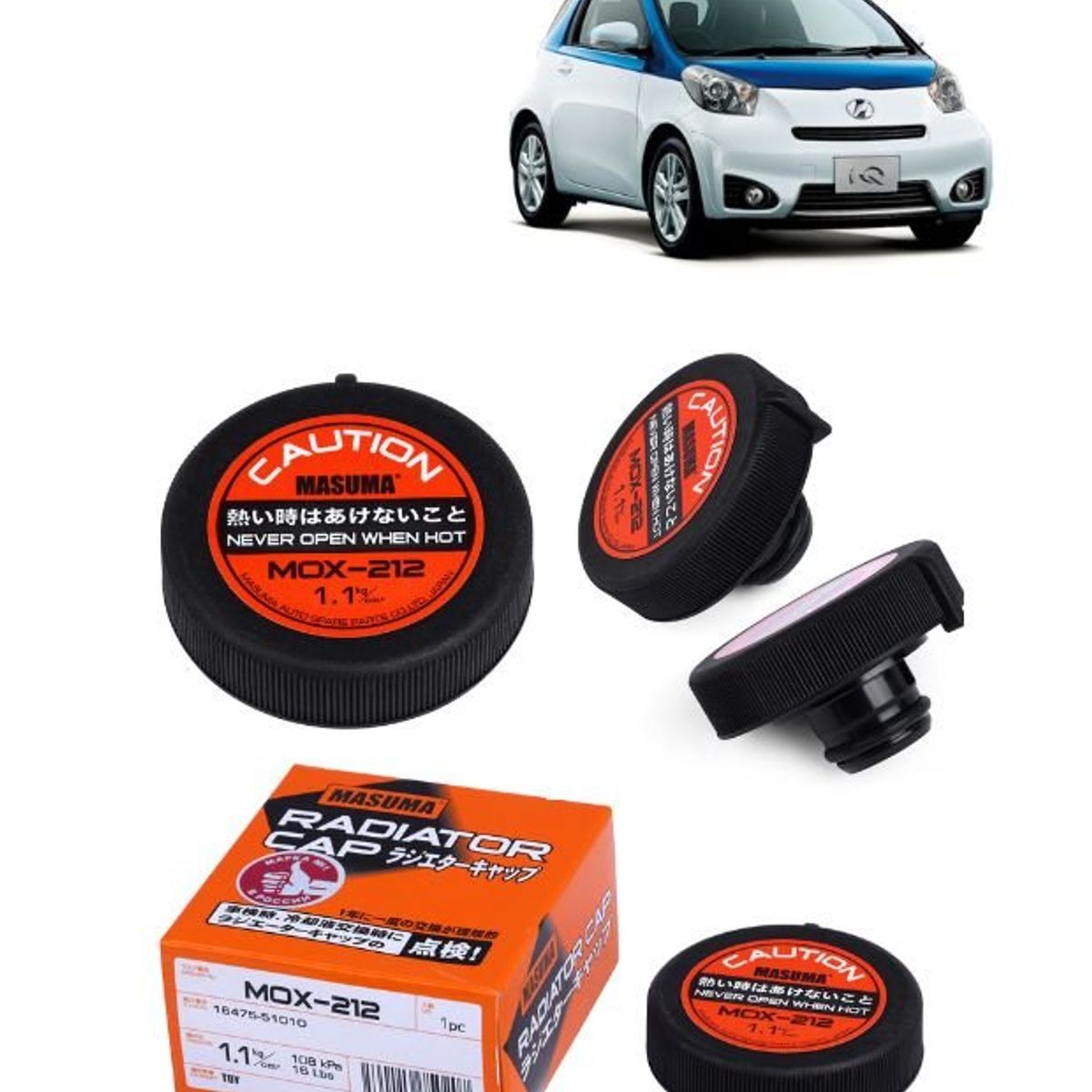GENERICO - Tapa de Radiador Masuma ParaToyota IQ 14L 2008-2012 MOX-212