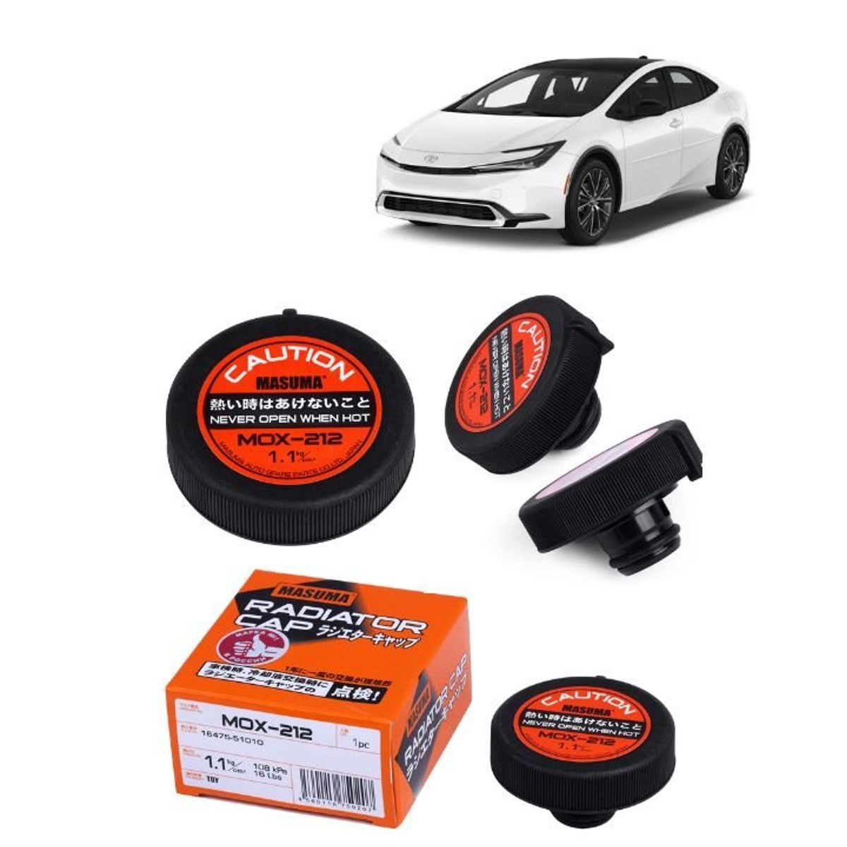 GENERICO - Tapa de Radiador Masuma ParaToyota Prius + 12-16 MOX-212