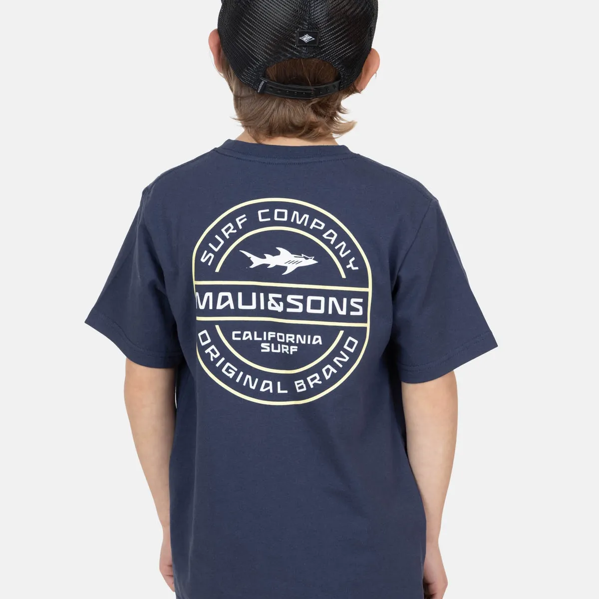 MAUI AND SONS - Polera MC SeaTribe Azul Infantil Maui And Sons