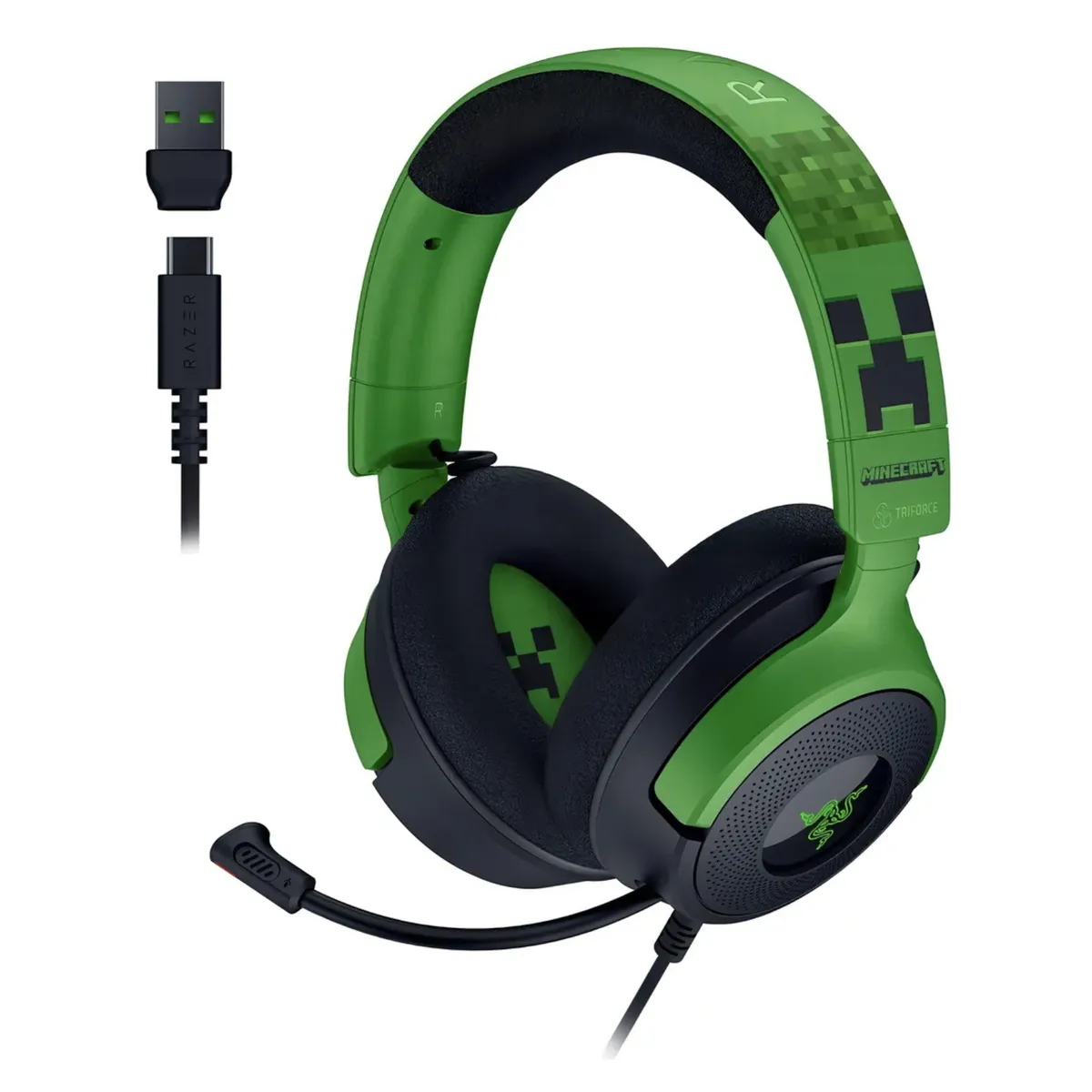 RAZER - Audífonos Gamer Razer Kraken V4 X Minecraft Edition