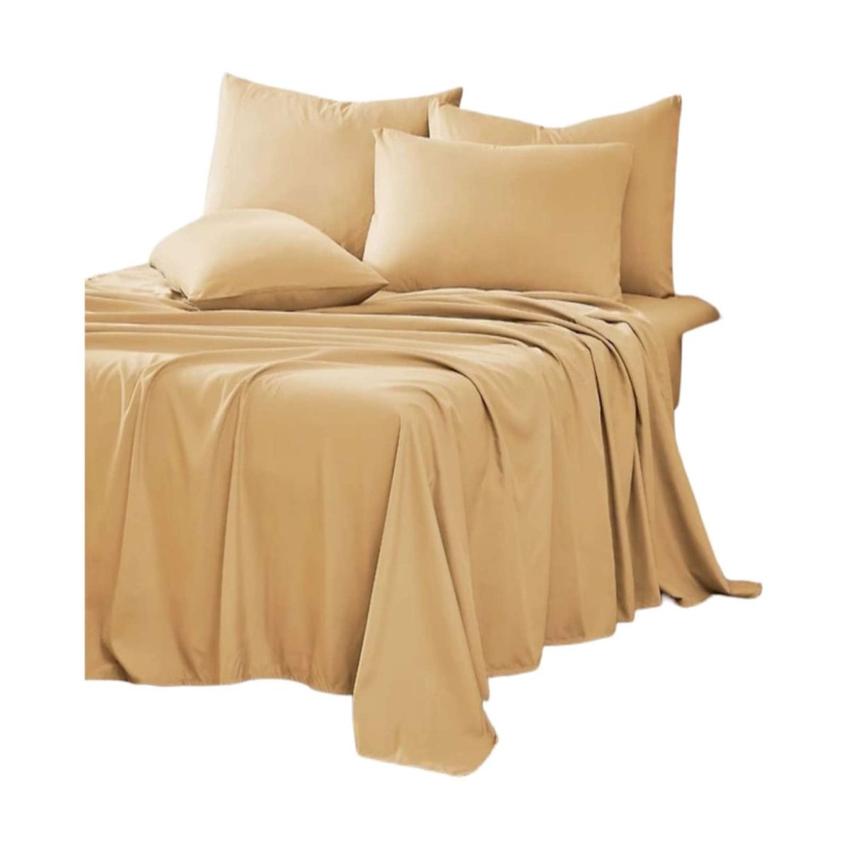 GENERICO - JUEGO DE SABANAS 200 HILOS KING BEIGE