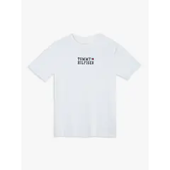 TOMMY HILFIGER - Polera De Niño Con Logo Icon Blanco
