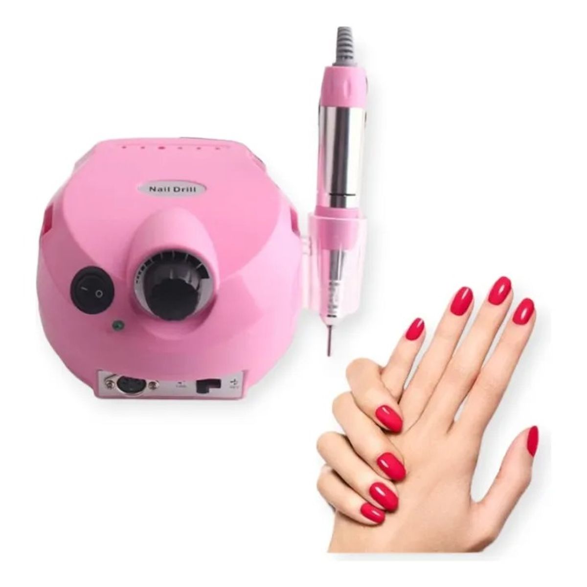 NO LOGO - Pulidor De Uñas Taladro Para Manicure Eléctrico Rosa