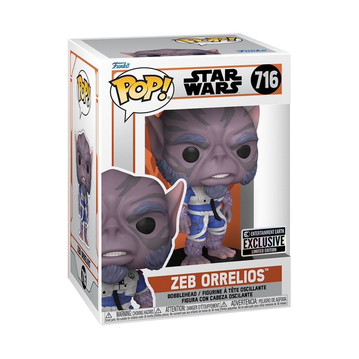 FUNKO - Funko Pop Star Wars Zeb Orrelios 716 + Protector