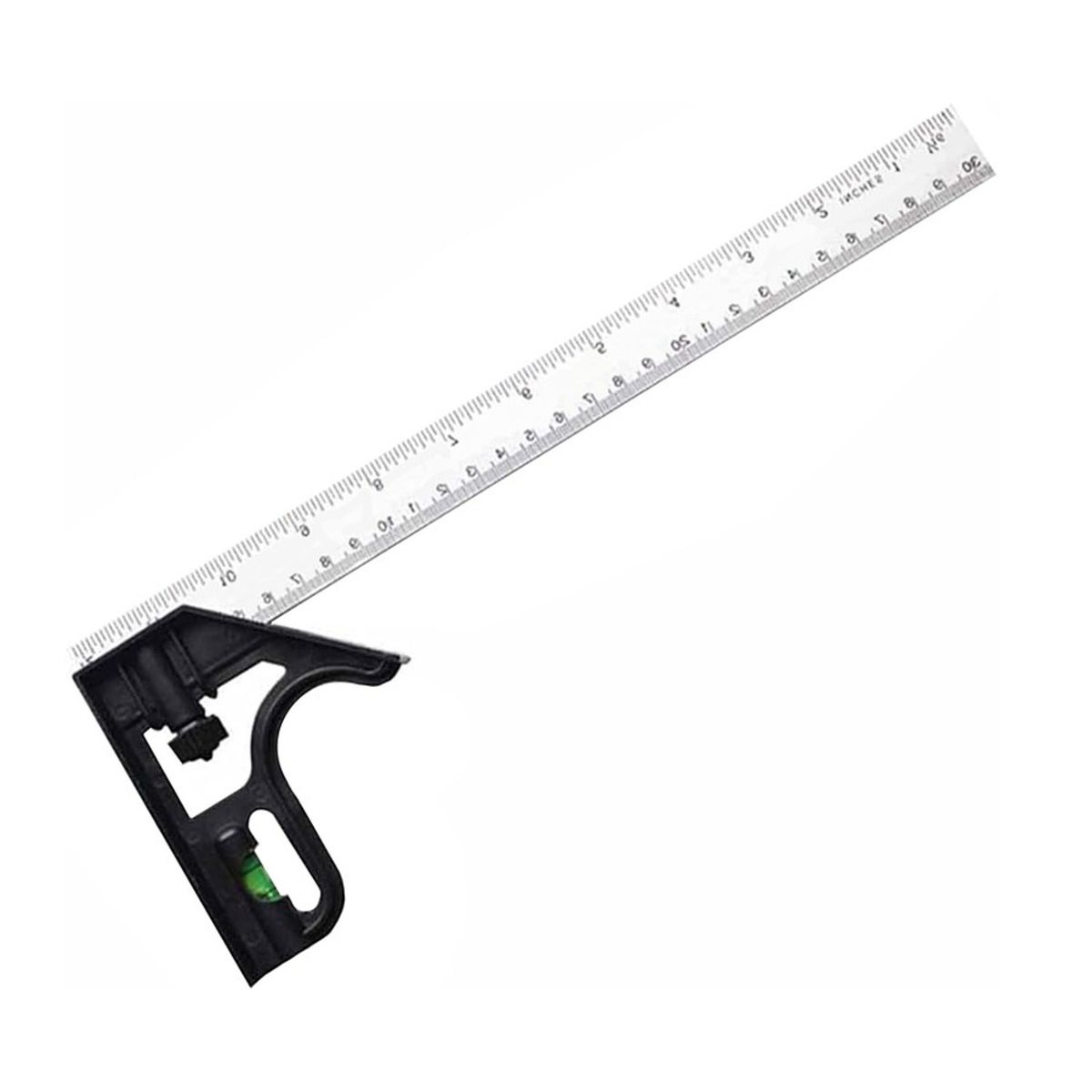 GENERICO - REGLA ANGULAR HERRAMIENTA DE MEDICIÓN COMBINADA 300MM
