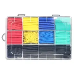 GENERICO - KIT TUBOS TERMORETRACTIL COLORES MIXTOS 530 PIEZAS