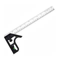 GENERICO - REGLA ANGULAR HERRAMIENTA DE MEDICIÓN COMBINADA 300MM