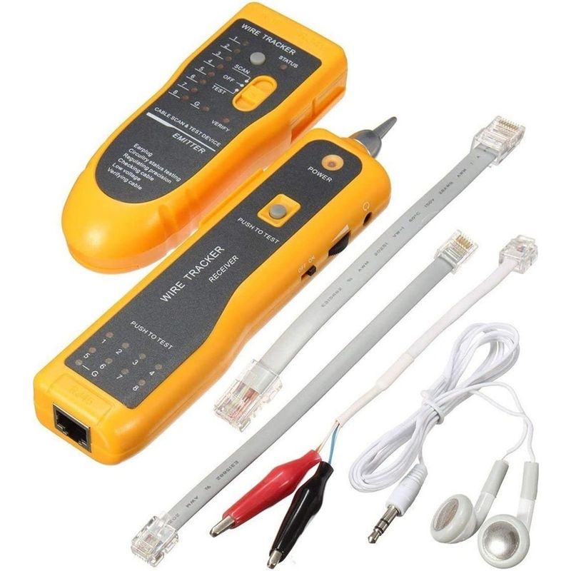 GENERICO - TESTER RED LAN RJ45 WIRE TRACKER BUSCADOR CABLE RJ11 CAT5