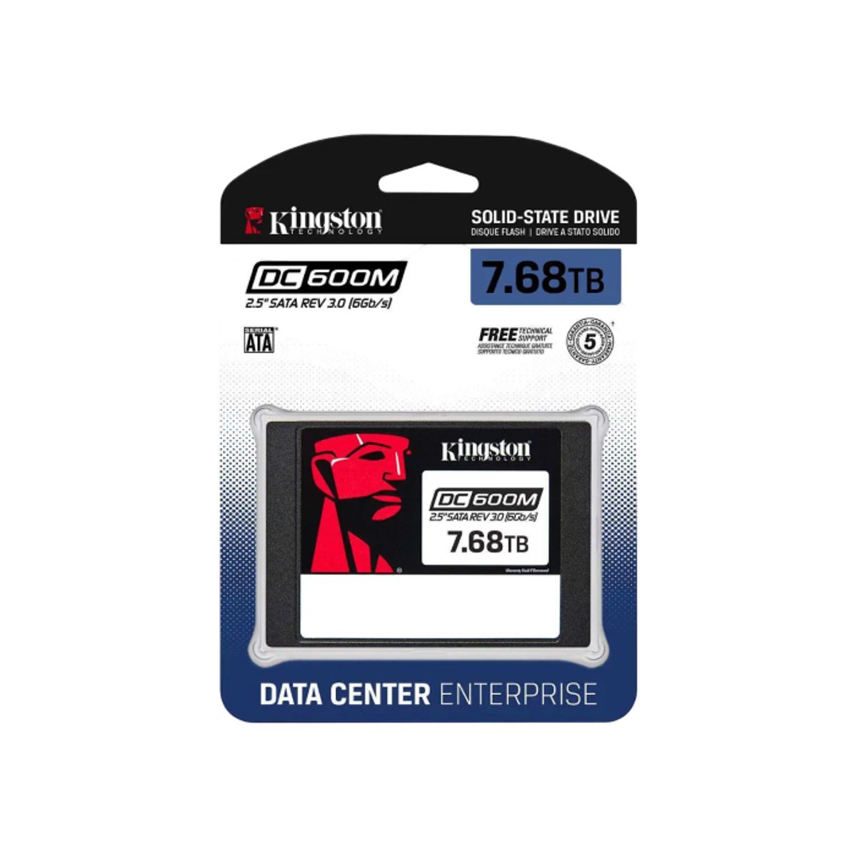 KINGSTON - Kingston Unidad SSD para Servidor DC600M, 7.68TB, SATA, 2.5"