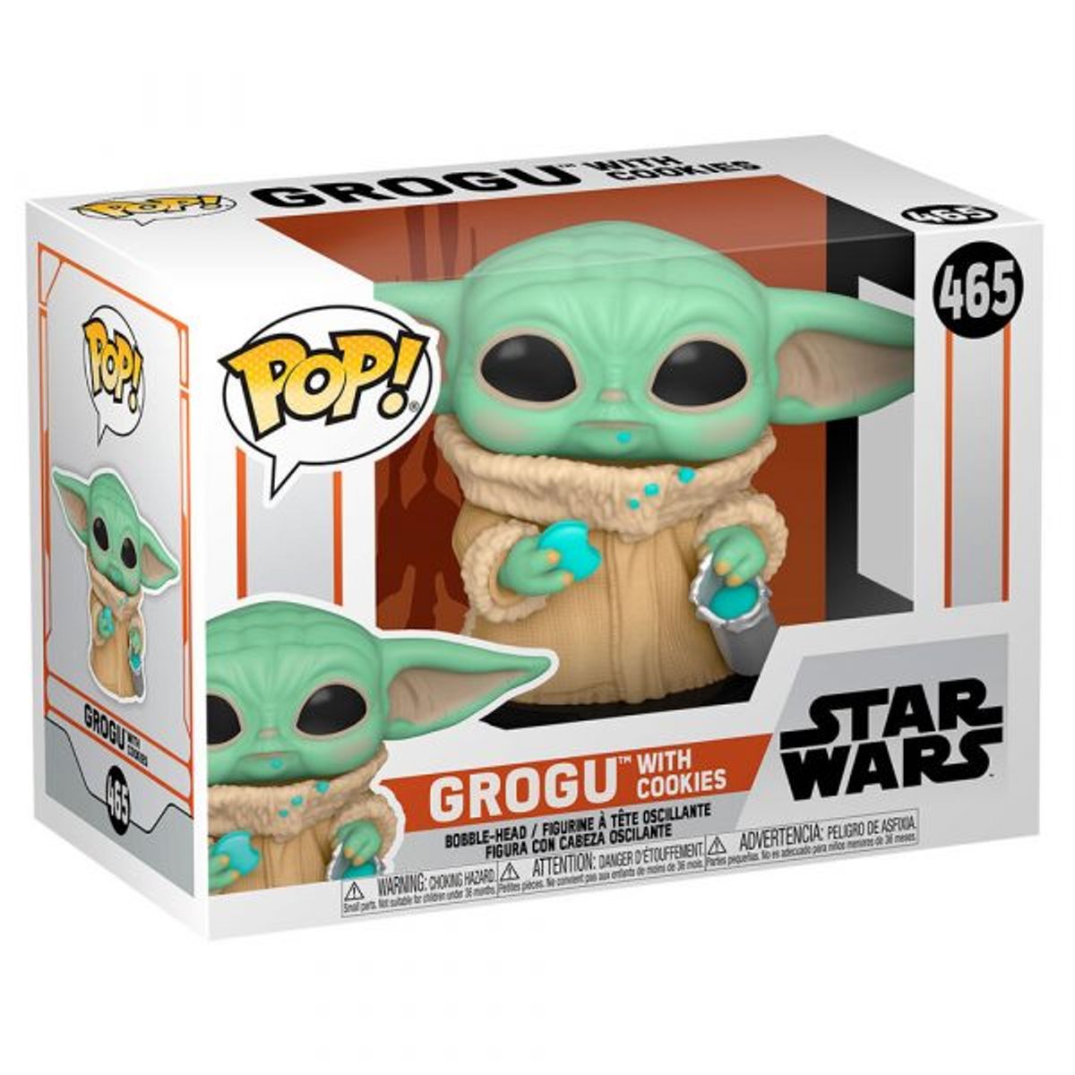 FUNKO - Funko Pop Star Wars - Grogu Con Galletas 465 (Baby Yoda)