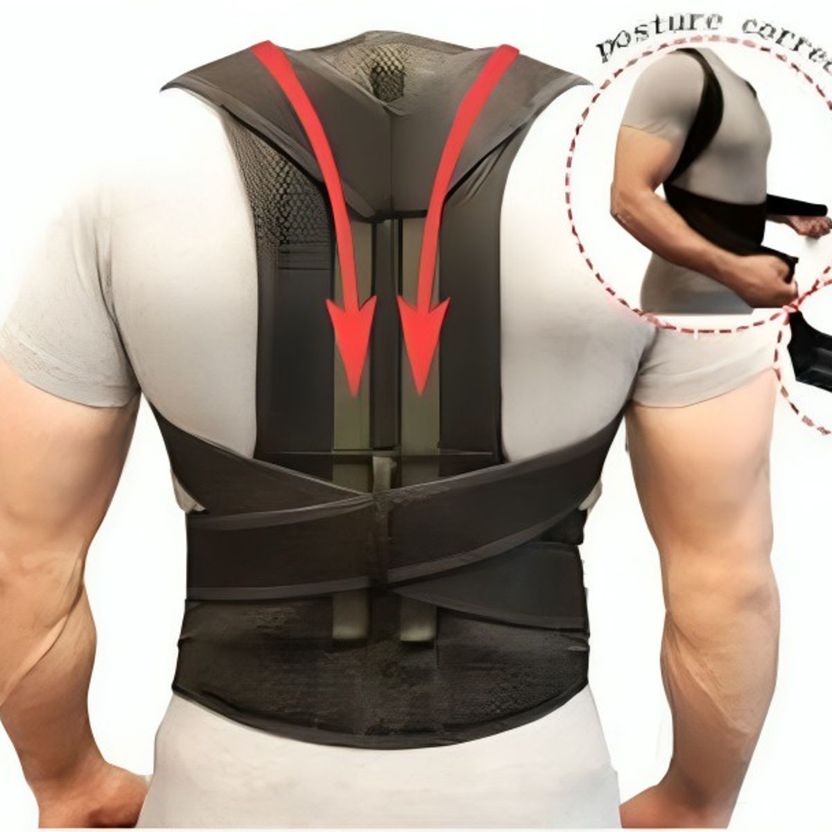 GENERICO - Faja Corrector Postura Espalda Corregidor Talla XL