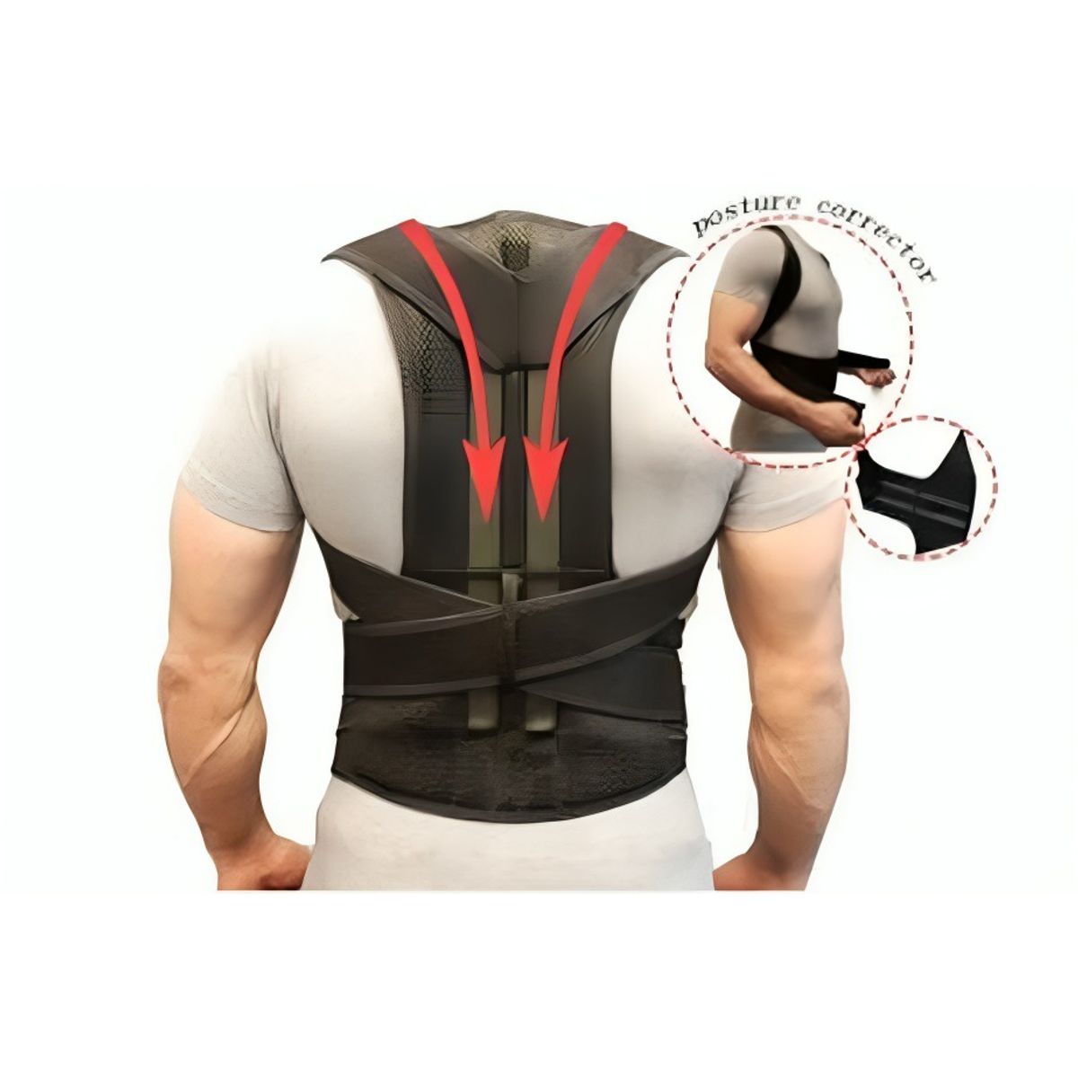 GENERICO - Faja Corrector Postura Espalda Corregidor Talla XL