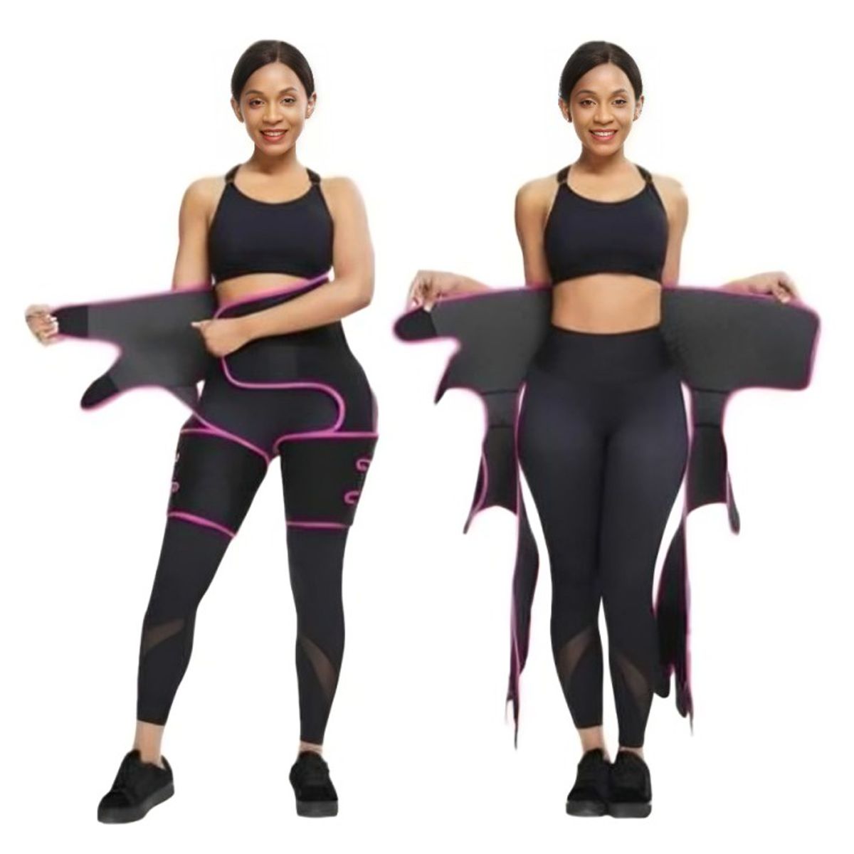 GENERICO - Faja Reductora Mujer Ejercicio Fitness Abdomen Pierna LXL