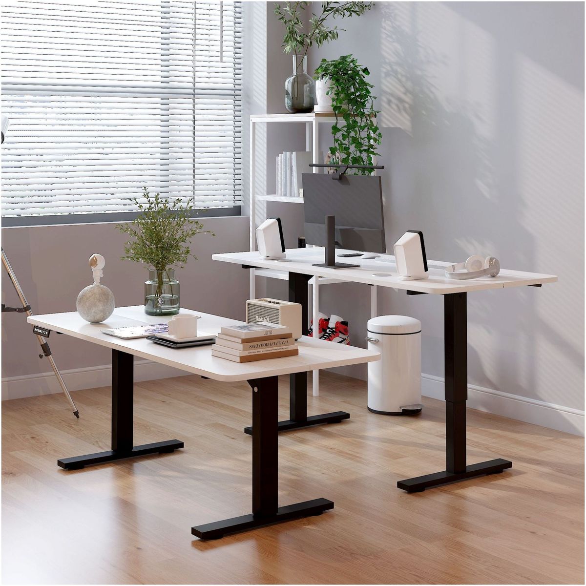 HOMER DESIGN - Escritorio Altura Ajustable Eléctrico 120cm Profesional