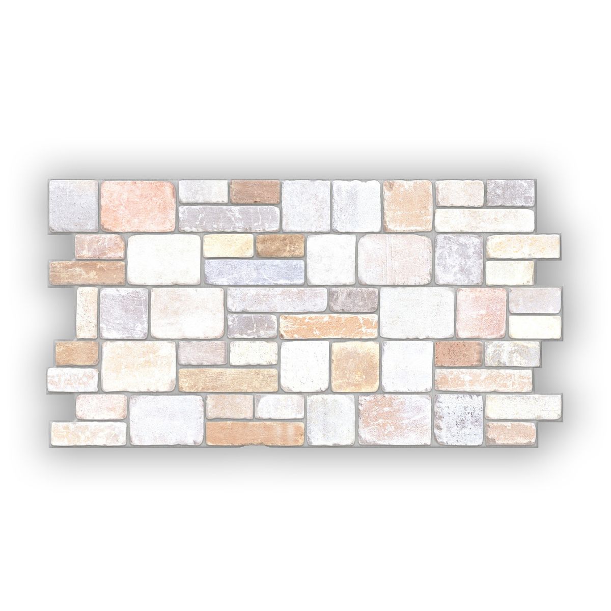 MERCAR RAY - Wall Panel PVC 3D 97.7 x 49.3cm PIEDRA AURORA 4.5m² (10 Paneles)