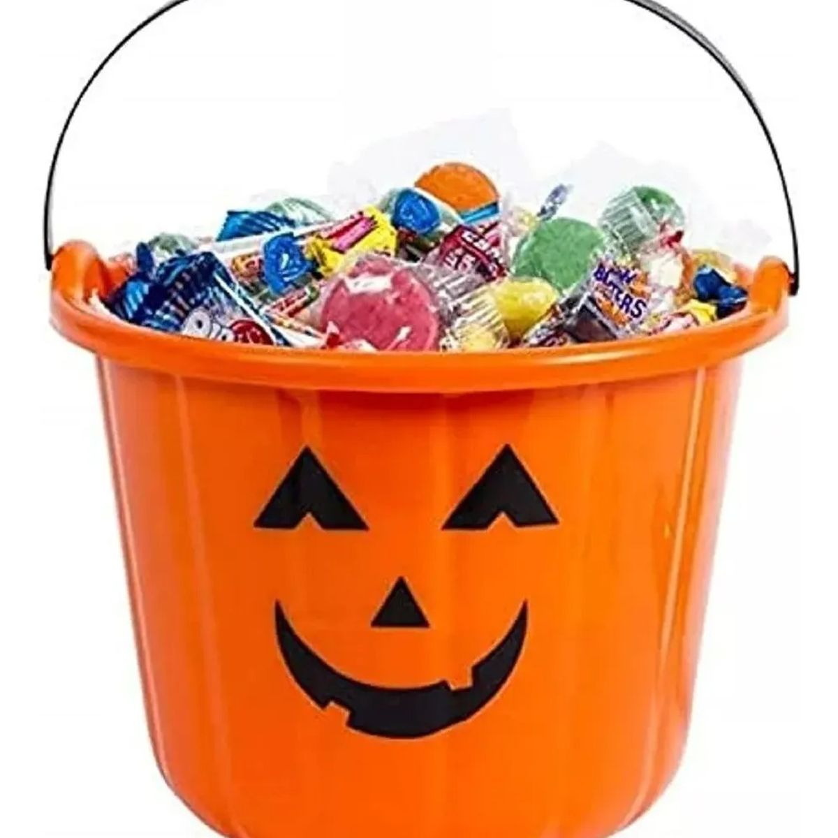 NO LOGO - Cubo Calabaza Grande Dulces Halloween Balde Dulce O Truco
