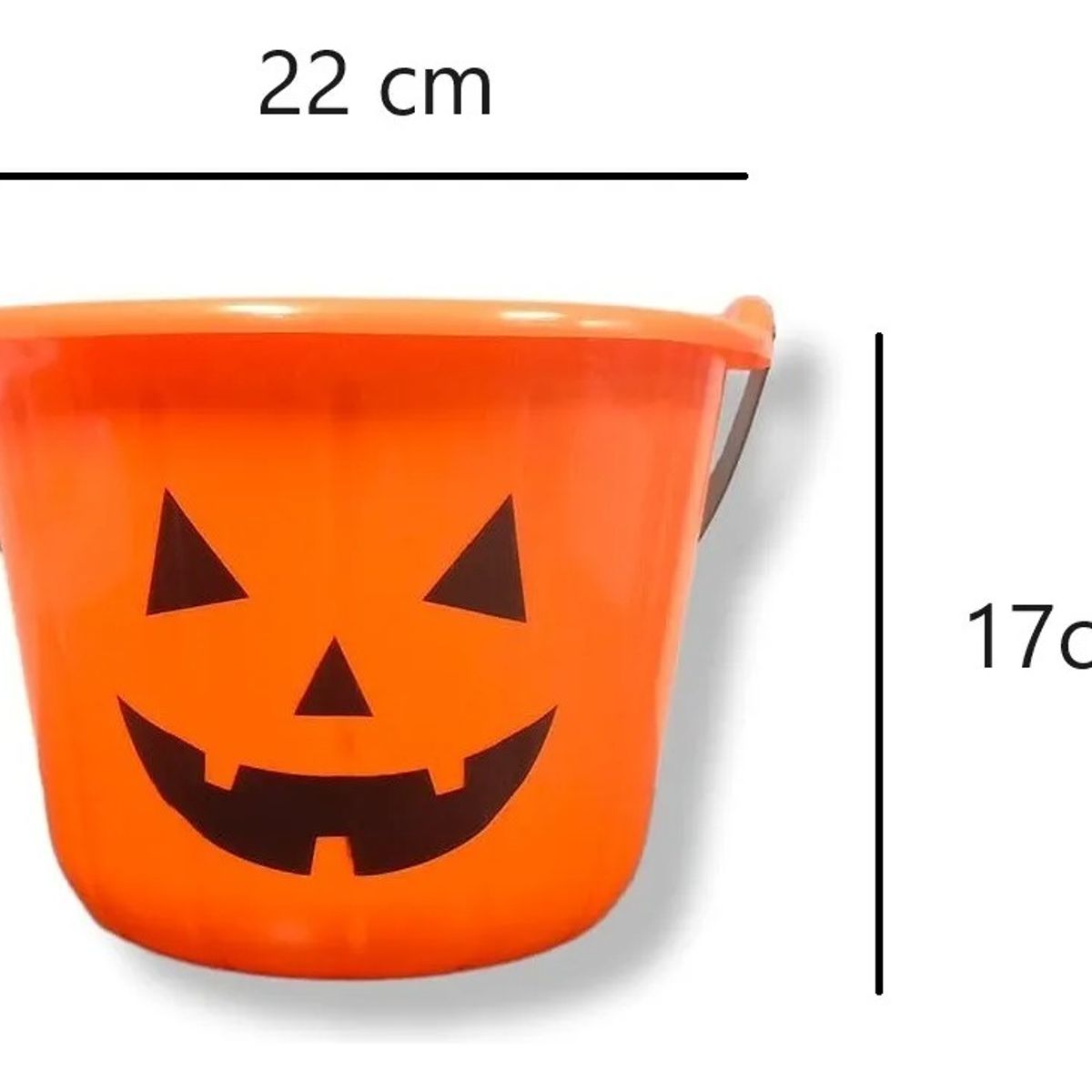 NO LOGO - Cubo Calabaza Grande Dulces Halloween Balde Dulce O Truco