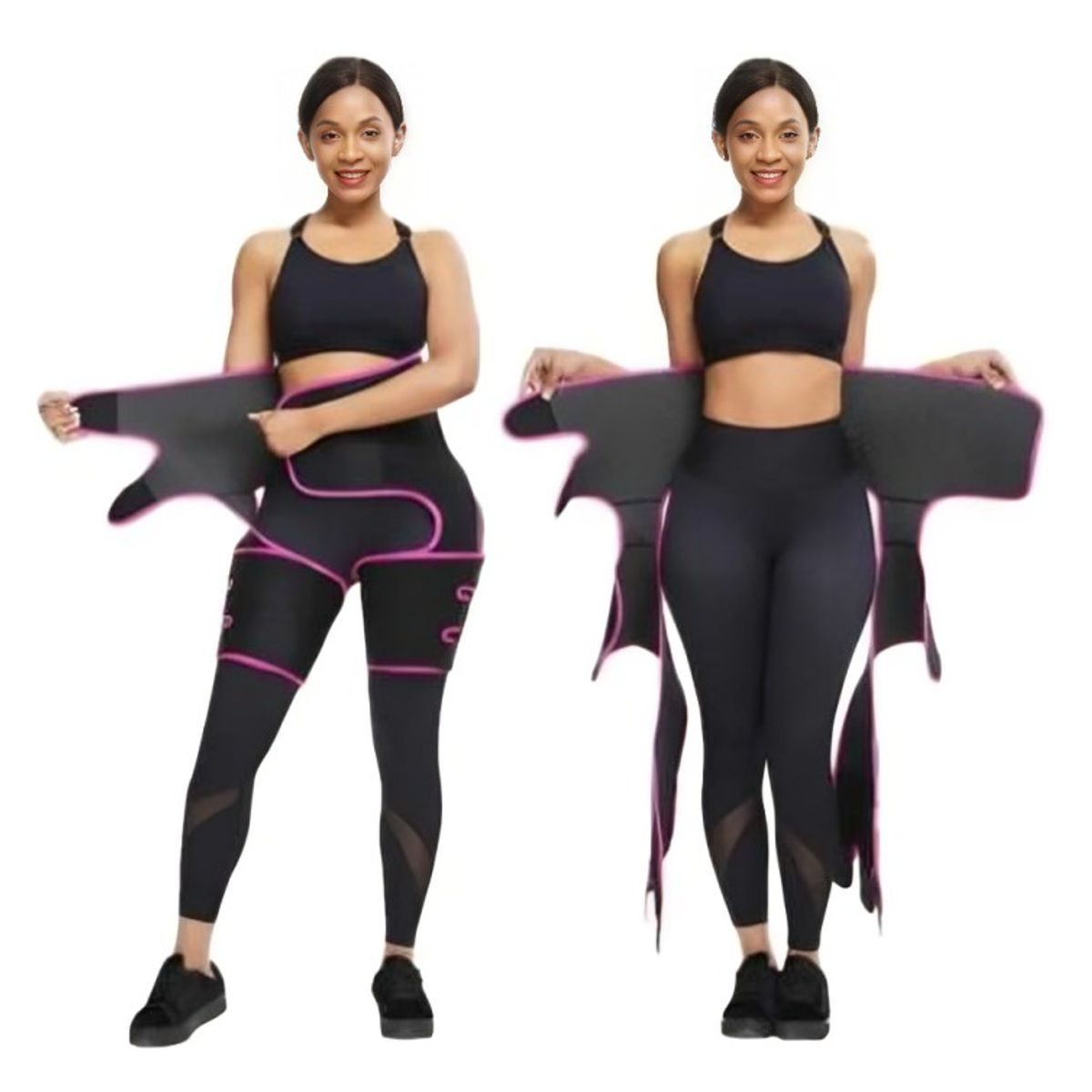 GENERICO - Faja Reductora Mujer Ejercicio Fitness Abdomen Pierna LXL