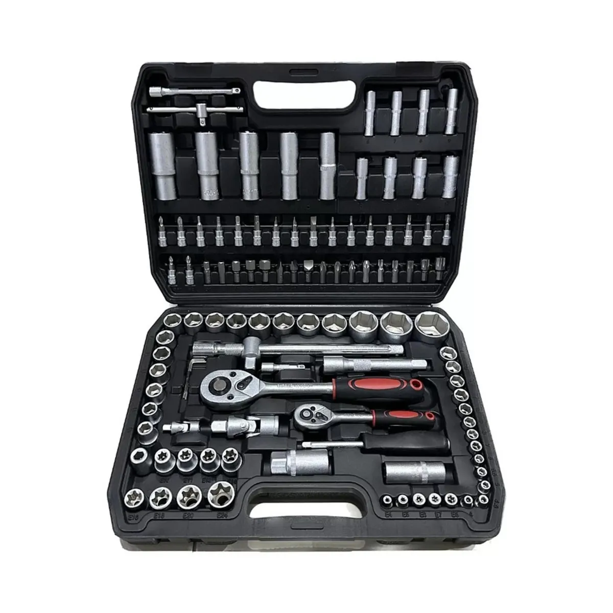 GENERICO - SET DE CAJAS DE HERRAMIENTAS DE DADOS DE 108 PIEZAS DE CRV