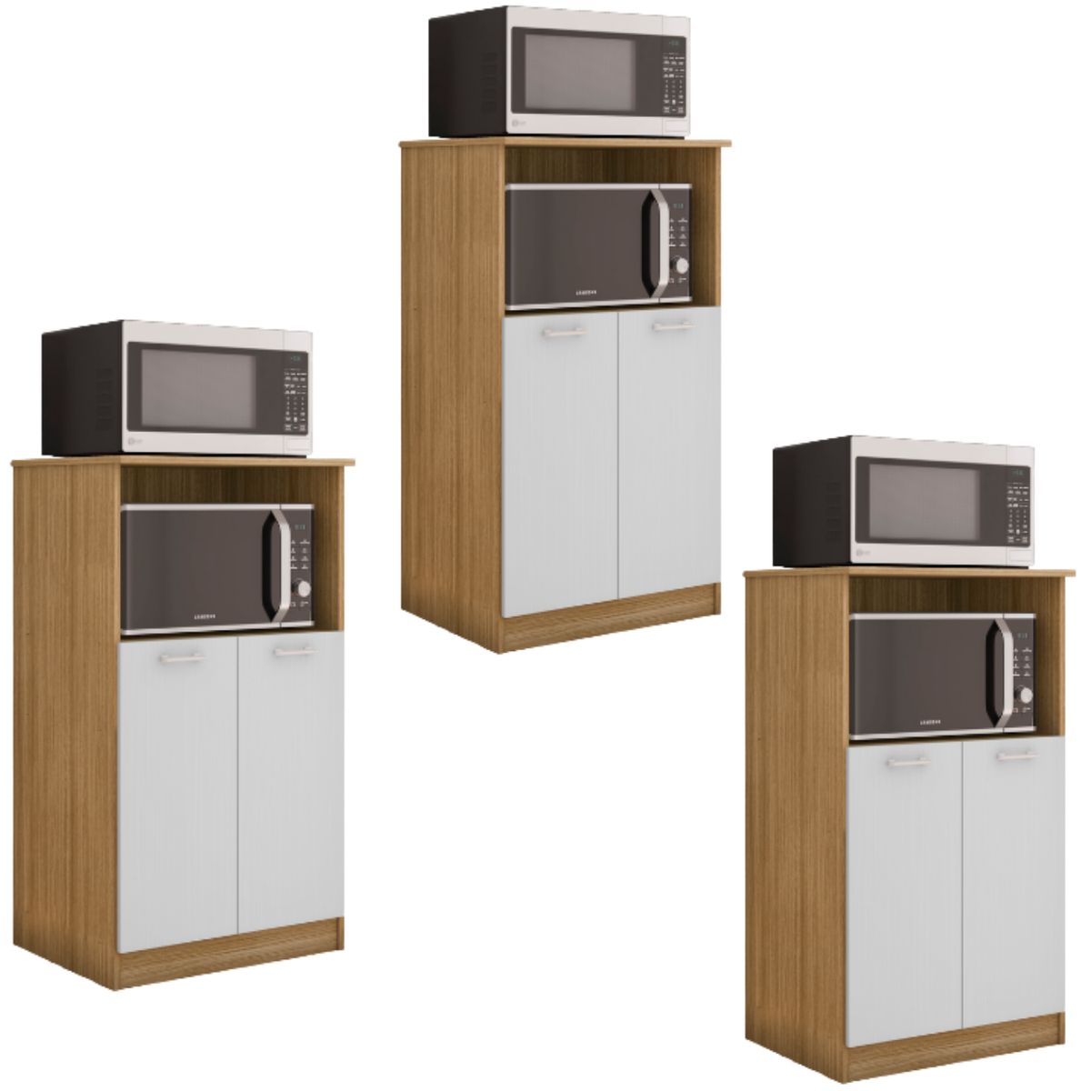 MOVELARIA - Combo 3 Muebles para Microondas Orion K02X3