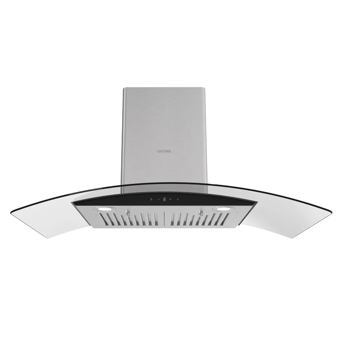 GRONER - Campana Decorativa Gröner Inox Glass T90