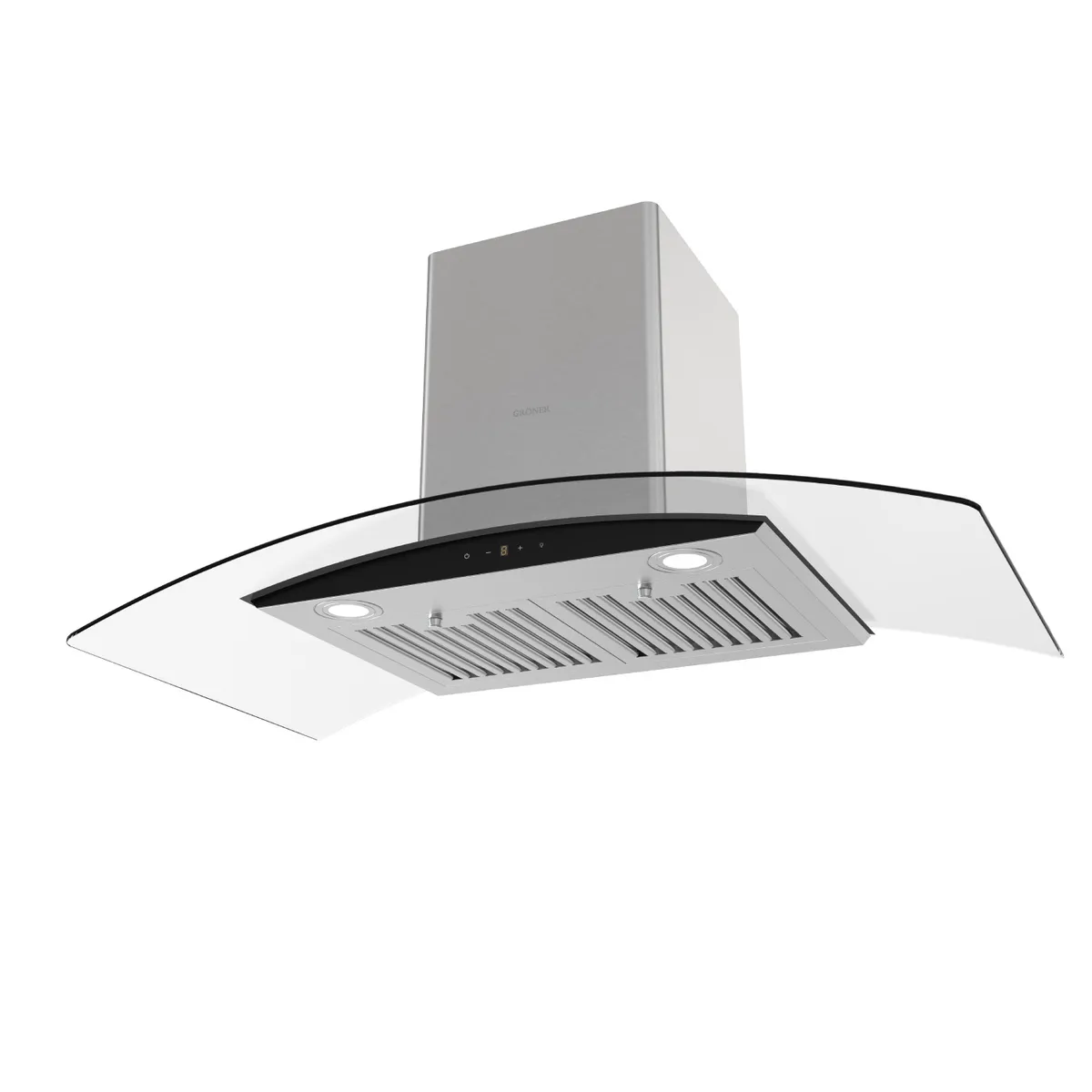 GRONER - Campana Decorativa Gröner Inox Glass T90