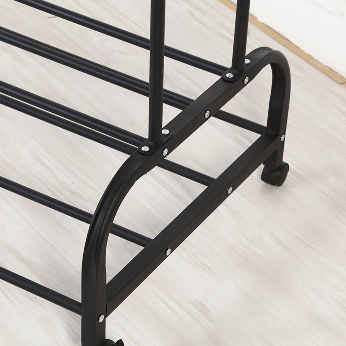 GENERICO - Perchero Multifuncional Organizador Ropa Zapatos 110x56x160cm Negro