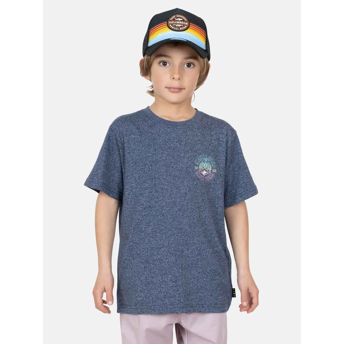 MAUI AND SONS - Polera MC SunTech Azul Infantil Maui And Sons