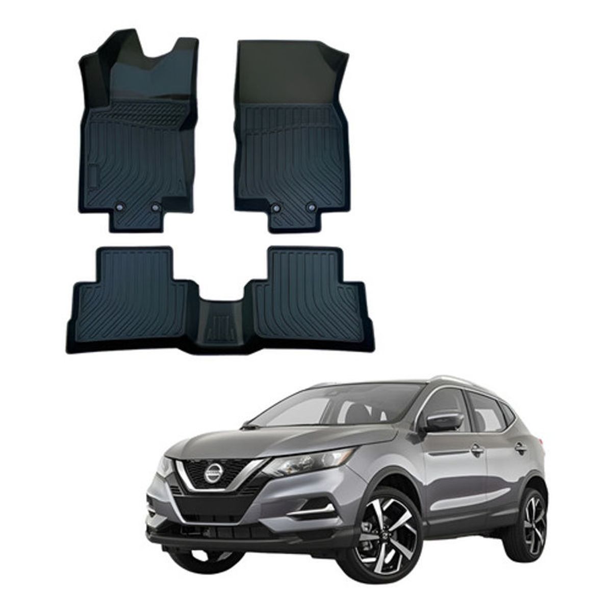 OEM - Kit Pisos Rígidos Calce Perfecto Nissan Qashqai 2017-2022