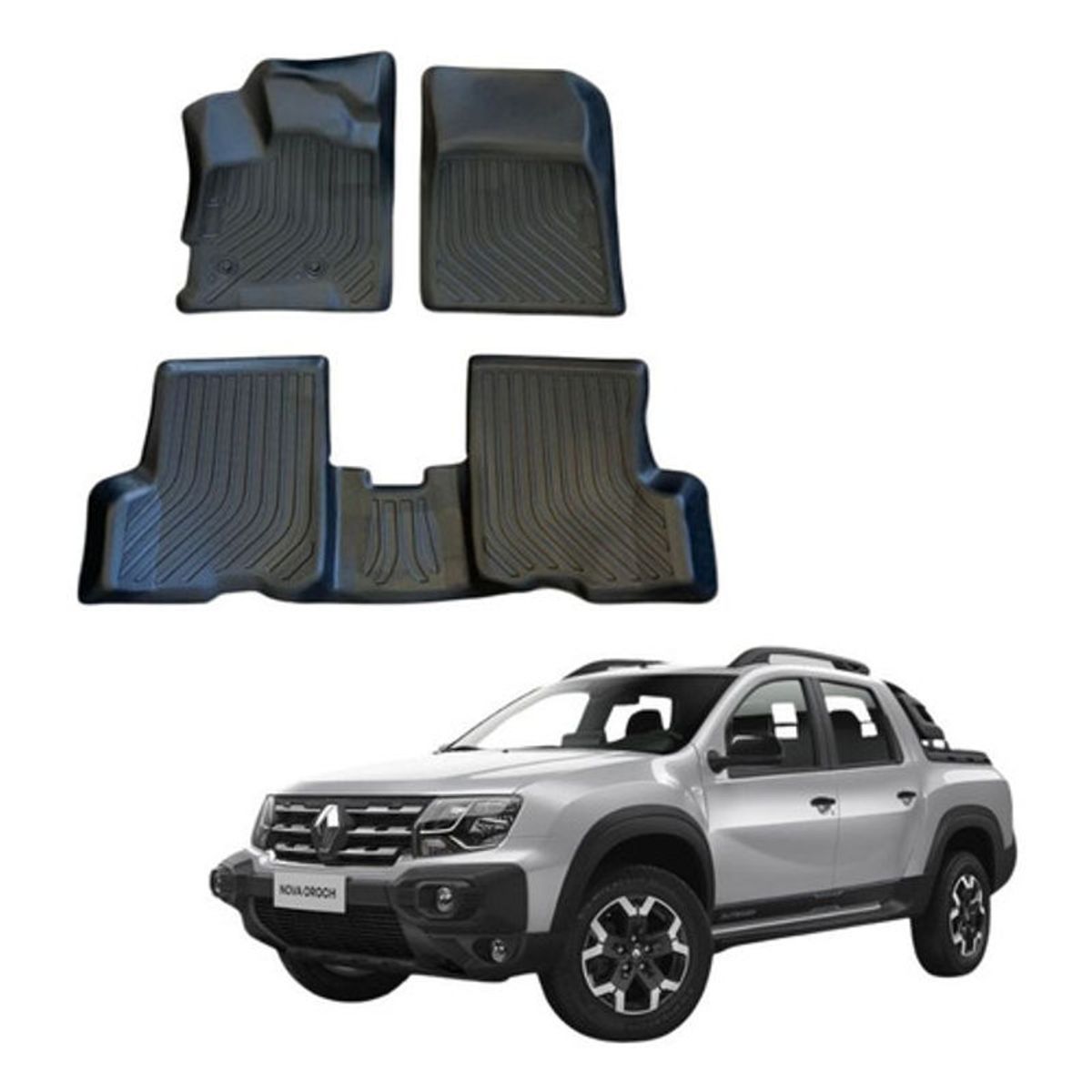 OEM - Kit Pisos Rígidos Calce Perfecto Renault Oroch 2018-2026