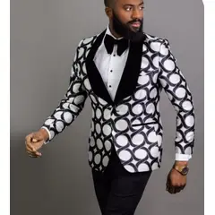 XPRESS RECHARGE - Esmoquin Moderno Blanco y Negro