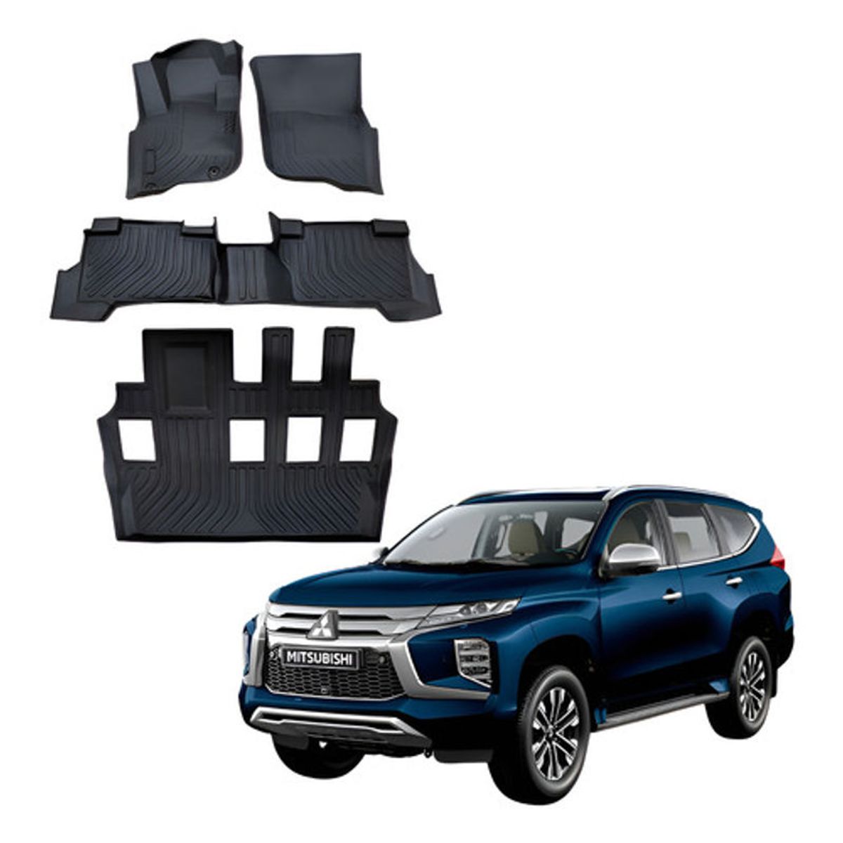 OEM - Pisos Calce Perfecto Mitsubishi Montero Sport 2017-26 3Filas