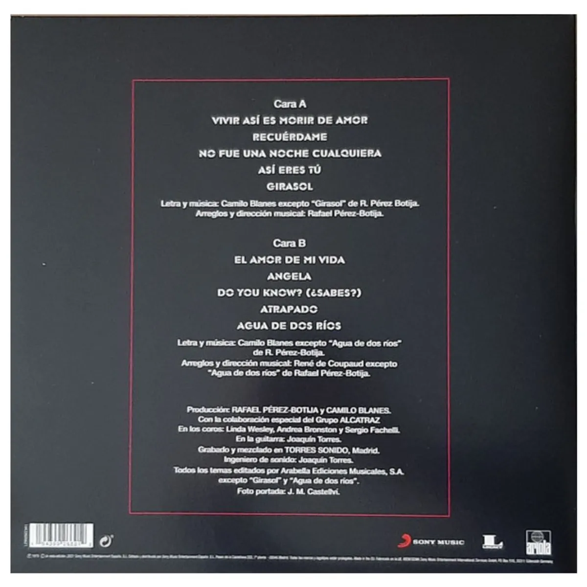 GENERICO - CAMILO SESTO - SENTIMIENTOS (BLUE VINYL) / VINILO